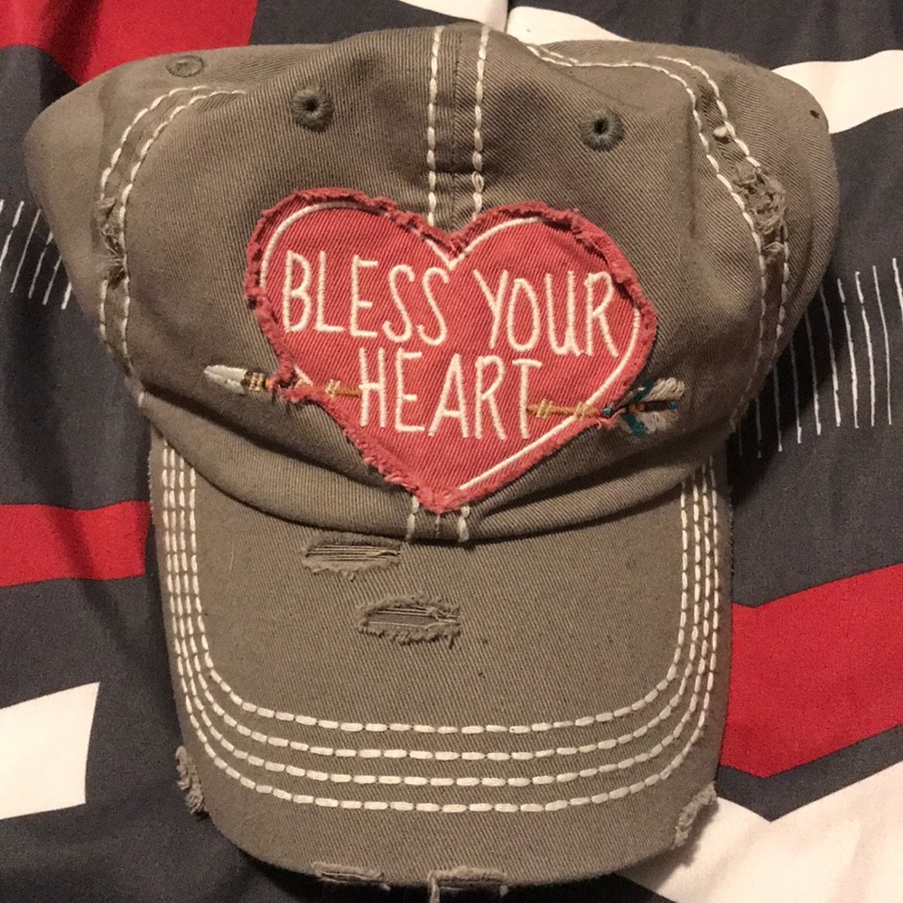 Bless Your Heart distressed cap